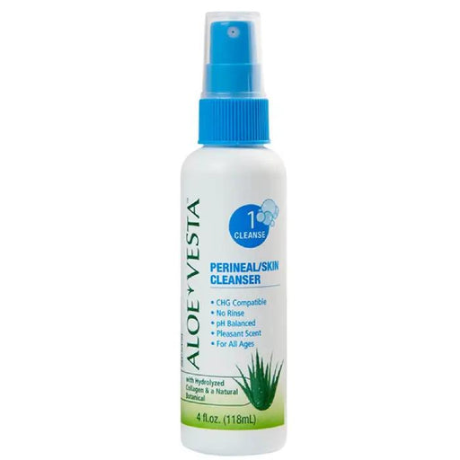 Aloe Vesta Perineal Wash Skin Cleanser Pump Bottle with Citrus Scent 4 oz